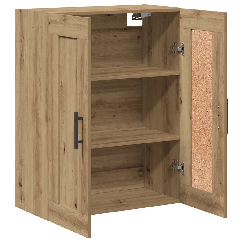Wall Mounted Cabinet Artisian Oak 69.5x34x90 cm Engineered Wood